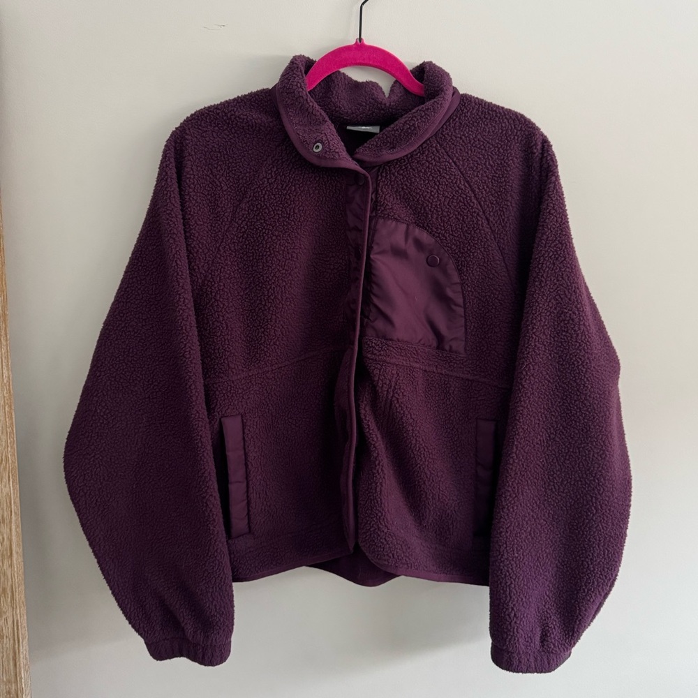 Plum Purple Sherpa Jacket 💜